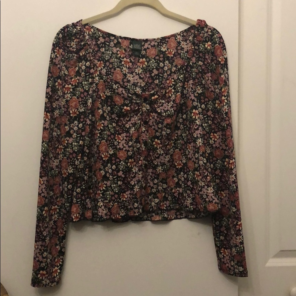 Floral pattern crop top